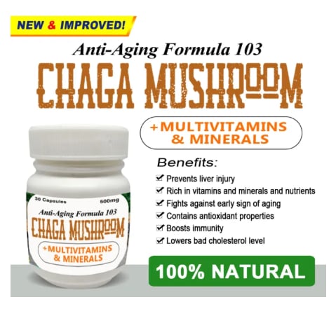 ANTI-AGING FORMULA 103 CHAGA MUSHROOM CAPSULES