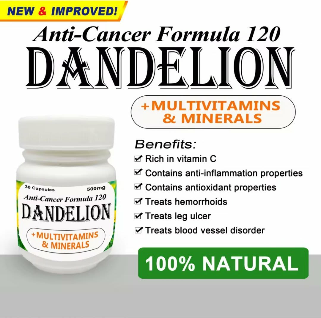 ANTI-CANCER FORMULA 120 DANDELION CAPSULES