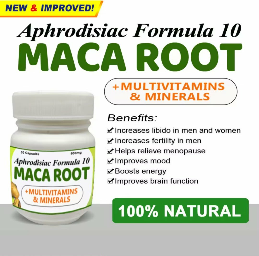 Aphrodisiac Formula 10 Maca Root + Multivitamins & Minerals