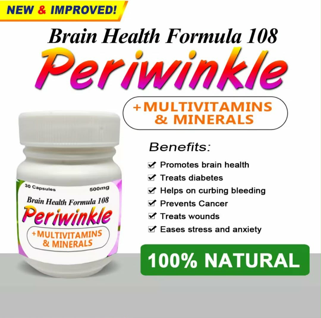 BRAIN HEALTH FORMULA 108 PERIWINKLE CAPSULES