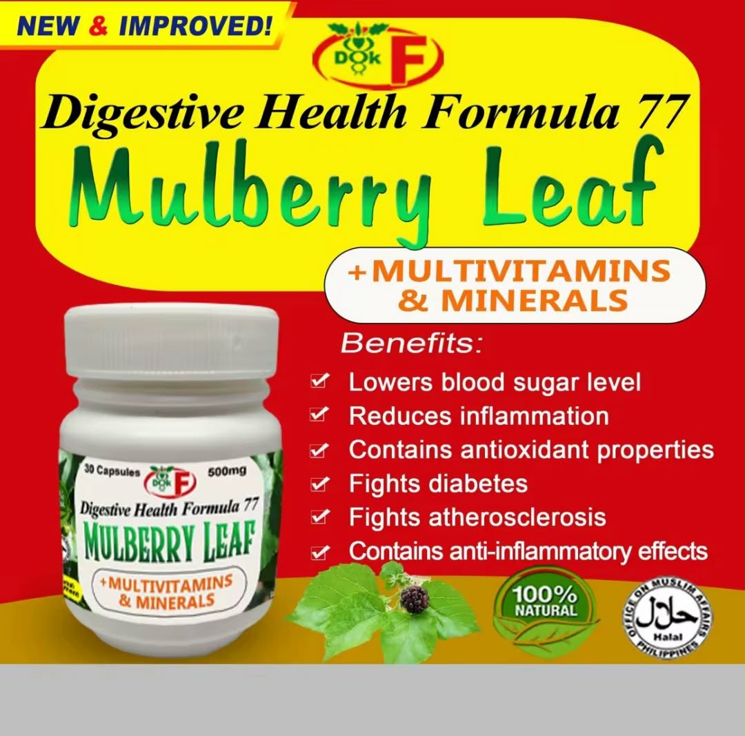 DIGESTIVE HEALTH FORMULA 77 MULBERRY LEAF CAPSULES + Multivitamins & Minerals
