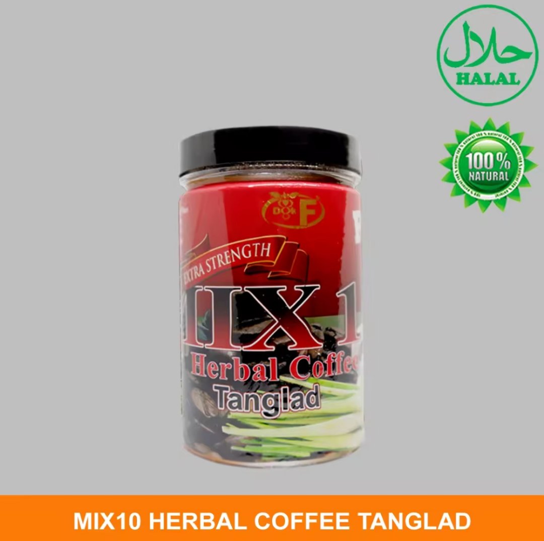 Dok F Mix 10 Herbal Coffee Tanglad (Jar)