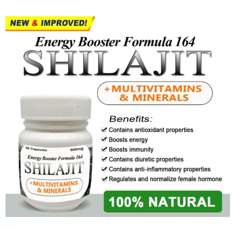 ENERGY BOOSTER FORMULA 164 SHILAJIT CAPSULES