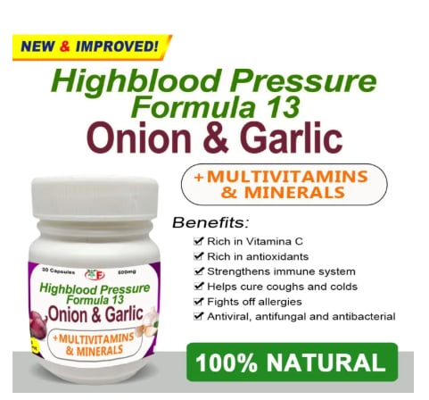 Highblood Pressure Formula 13 Onion & Garlic