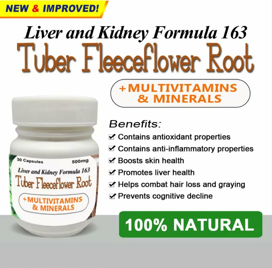 LIVER AND KIDNEY FORMULA 163 TUBER FLEECE FLOWER CAPSULES