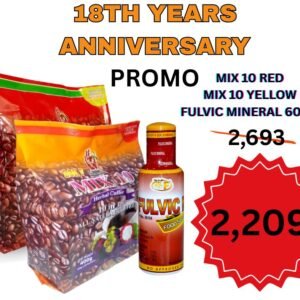 Anniversary Promo Bundle 1 ( Mix10 red, Mix10 yellow and Fulvic Minerals 60ml )