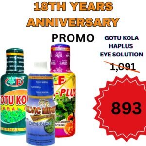 Anniversary Promo Bundle 5 (Haplus 1, Gotoliniment 1 and  Eyesolution 1 )